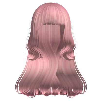 Indie Pop Wavy Hairstyle in Pink