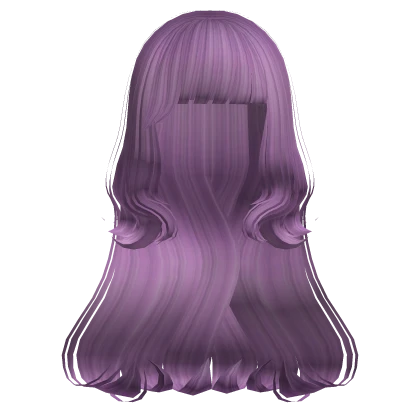 Indie Pop Wavy Hairstyle in Purple