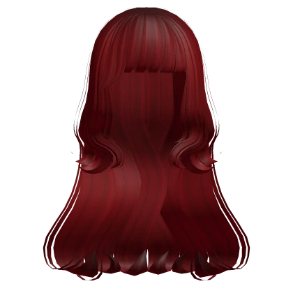 Indie Pop Wavy Hairstyle in Red