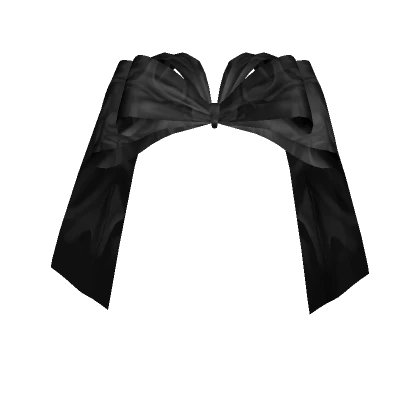 Indie Silk Hair Bow in Black