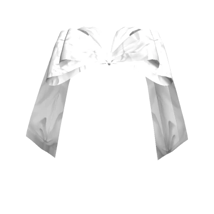 Indie Silk Hair Bow in White