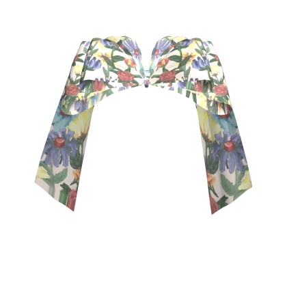 Indie Silk Hair Bow in Colorful Floral