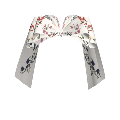 Indie Silk Hair Bow in Floral