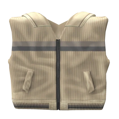 Vintage vest shirt neck design v2 (Beige 1.0)
