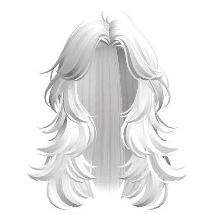 White Fluffy Layered Hair