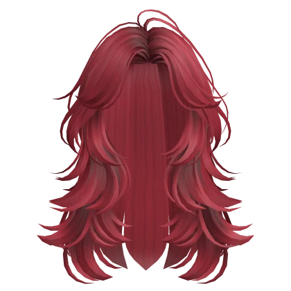 Red Fluffy Layered Hair