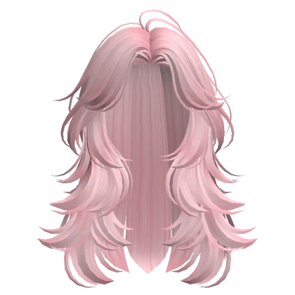 Pink Fluffy Layered Hair