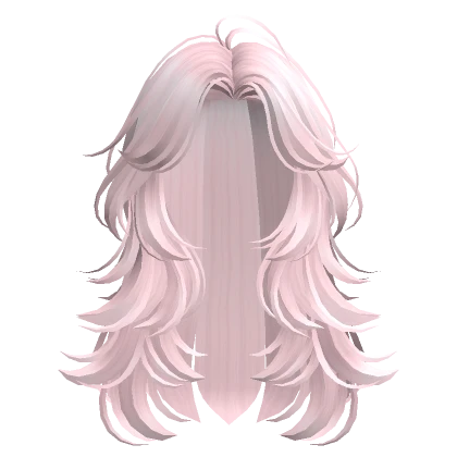 Light Pink Fluffy Layered Hair