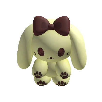 ♡ pudding bunny plushie (holdable)