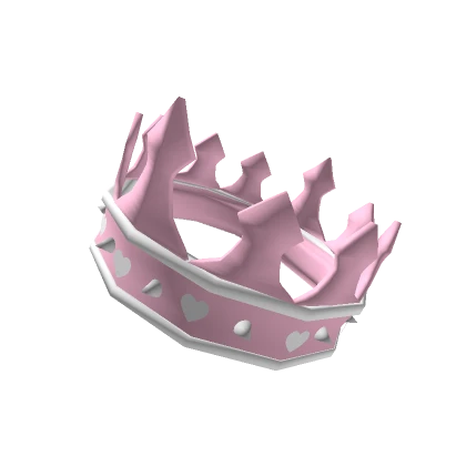 👑Spiky Pink Princess Heart Crown