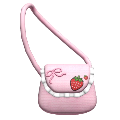 ♡ strawberry purse (pink)