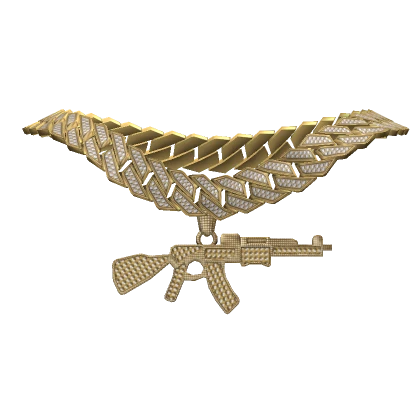 Gold Iced Out AK Cuban Chain [1.0]