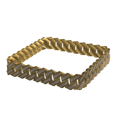 Iced Out Gold Chain Bracelet Left [1.0]