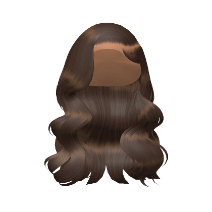 Wavy Side Part Curls In Brown