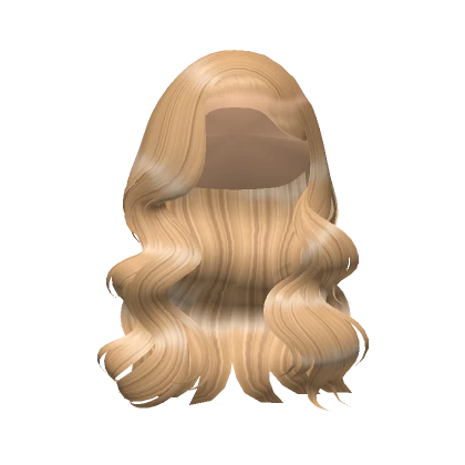 Wavy Side Part Curls In Blonde