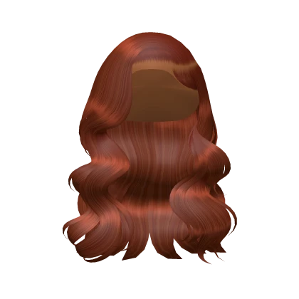 Wavy Side Part Curls In Ginger