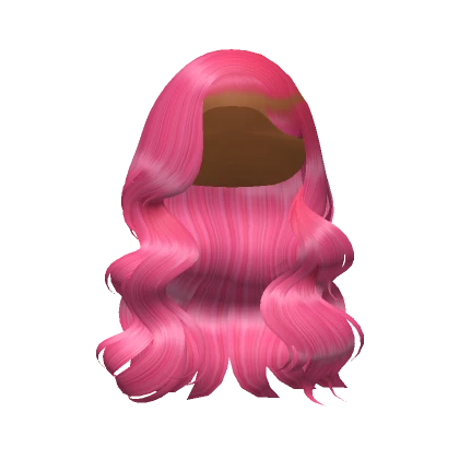 Wavy Side Part Curls In Pink