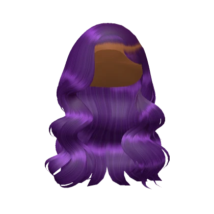 Wavy Side Part Curls In Purple