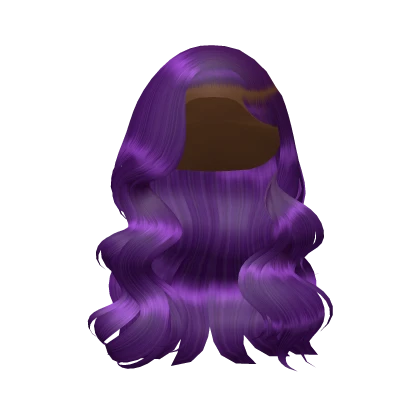 Wavy Side Part Curls In Purple