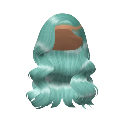 Wavy Side Part Curls In Mint