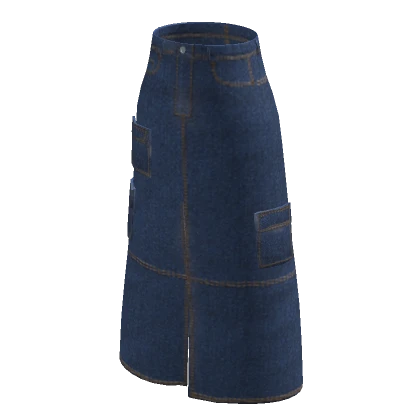 HUGO Long Denim Skirt