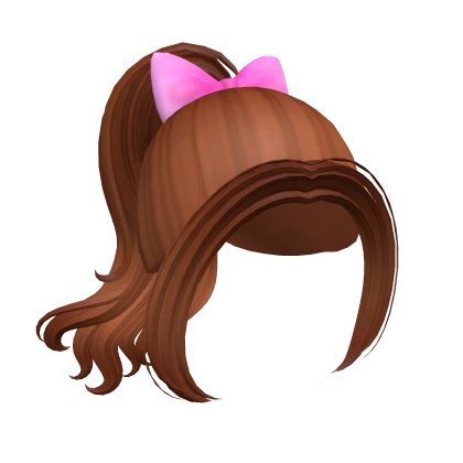 Ginger high ponytail doll hairstyle