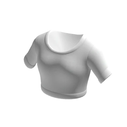 Cropped Slimfit White Tee