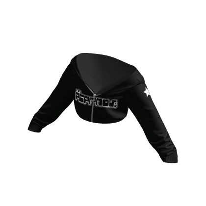 Cropped Half Zipped Eternos Star Hoodie