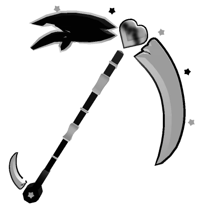 Archangel's scythe Black And White