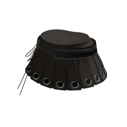 ☆ brown pleated miniskirt with a belt