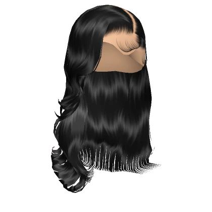 𝓖 Black Wavy Side Part Blowout Lace