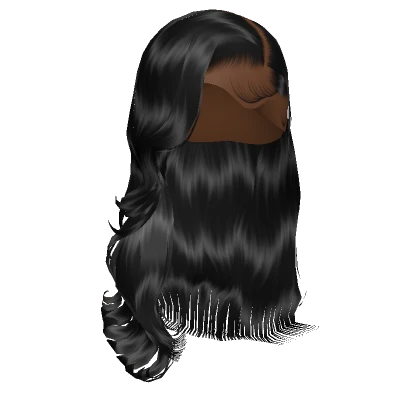 𝓖 Black Wavy Side Part Blowout Lace