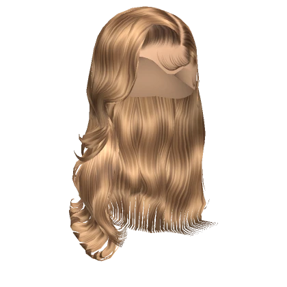 𝓖 Blonde Balayage Wavy Side Part Blowout