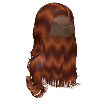 𝓖 Auburn Wavy Side Part Blowout Lace