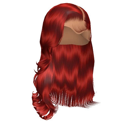 𝓖 Red Wavy Side Part Blowout Lace