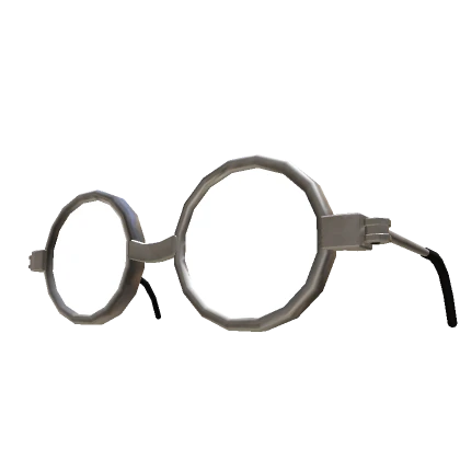 Round White Lens Glasses