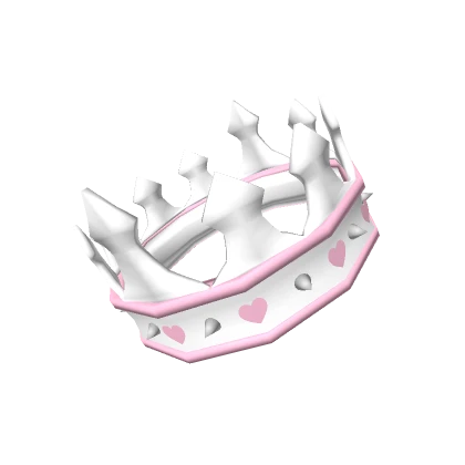 👑Spiky White Princess Heart Crown