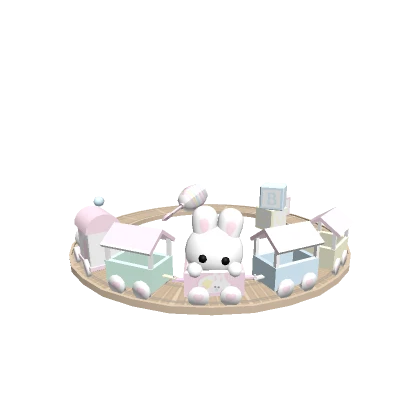 ♡ Pastel Daycare Bunny Train Nursery Aura 