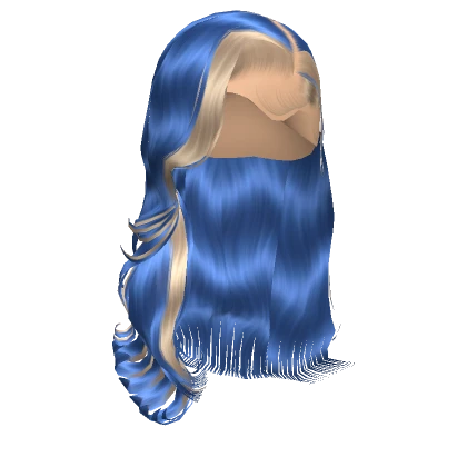 𝓖 Blue Wavy Side Part Blowout Lace