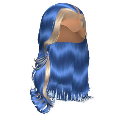 𝓖 Blue Wavy Side Part Blowout Lace