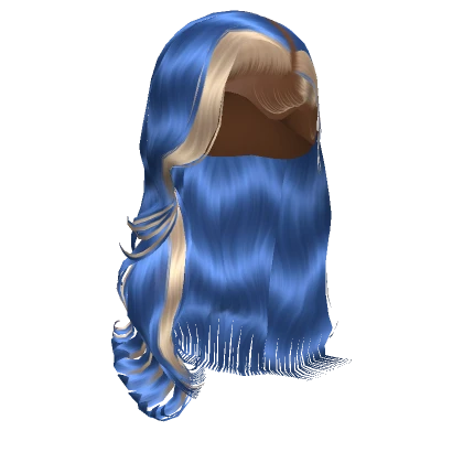 𝓖 Blue Wavy Side Part Blowout Lace