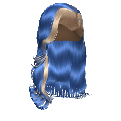 𝓖 Blue Wavy Side Part Blowout Lace