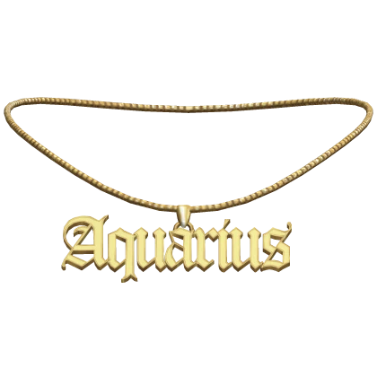 Gold Aquarius Necklace 