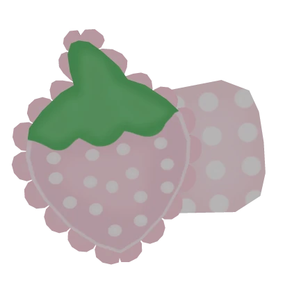 Cutesy strawberry Ruffle Clip