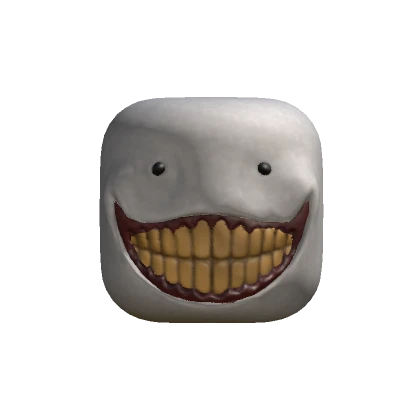 Creepy Wide Grin Horror Yellow Teeth Face [3D]