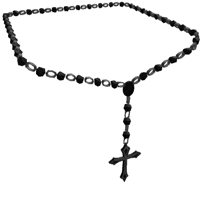 [L] Shoulder Black Rosary