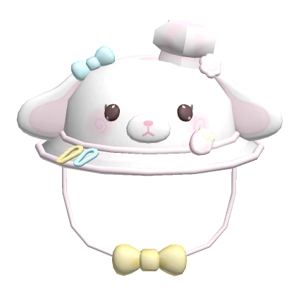 ♡ kawaii chef bunny bucket hat with bows