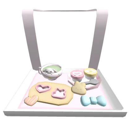 ♡ kawaii bunny cookies yogurt snack tray 1.0