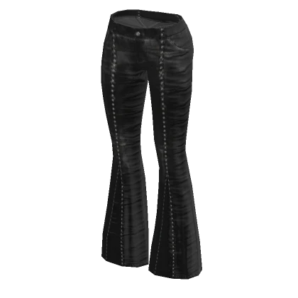 y2k ☆ black denim flared pants