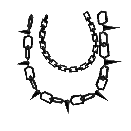 Black Spiked Belt Chain 1.0